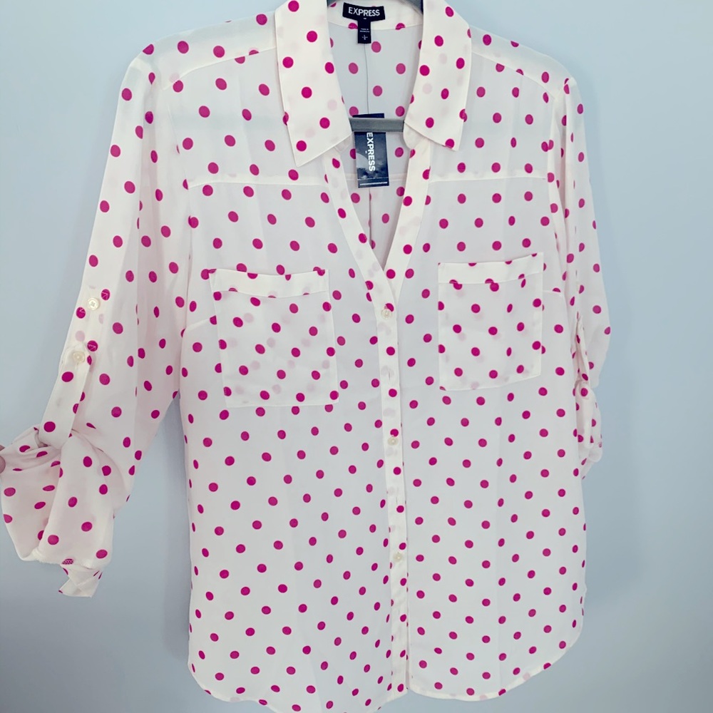 NWT Express Button Down Blouse